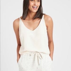 Banana Republic Black and White striped camisole